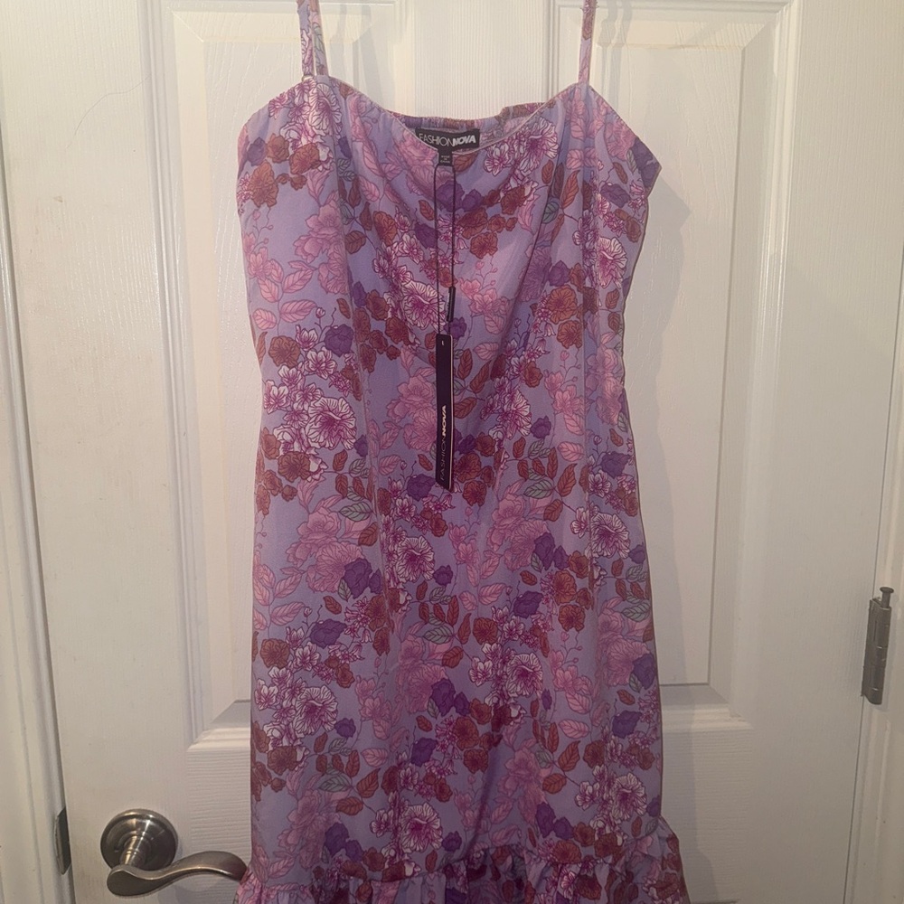 Purple Floral Dress
